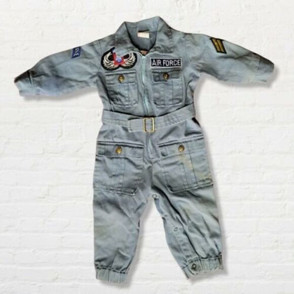 NWT Vintage Air Force Infant Romper 12 Months The May Company - Picture 2 of 8